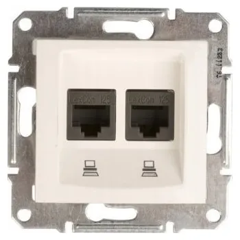 Elektrická zásuvka Internetová zásuvka nástěnná Schneider Electric béžová