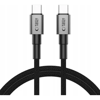 Datový kabel Kabel Tech-protect USB typ C - USB typ C 1 m šedý