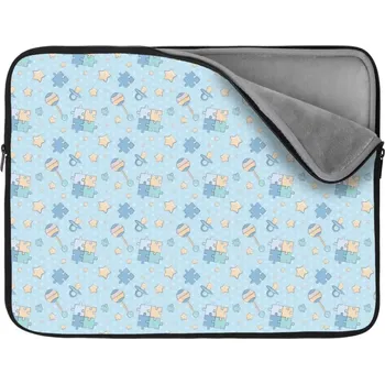 pouzdro na notebook Sablio Obal na notebook Puzzle a dudlíky - 17"