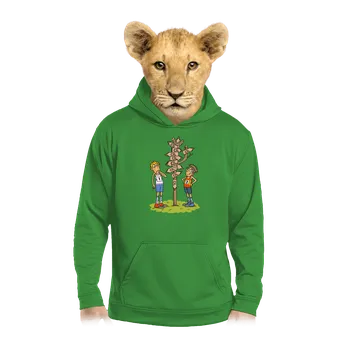 Chlapecká mikina Bastard Cíl dětská mikina klokanka Kelly Green AWD