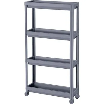 regál Regál PH 4 koše 54x18x100cm kolečka, tm.šedá DECOBELLA
