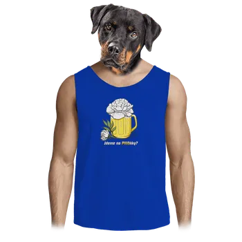 Pánské tílko Bastard Pivoňky pánské tílko Royal Blue