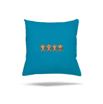 Polštář Bastard Opička s mobilem polštář Blue Turquoise