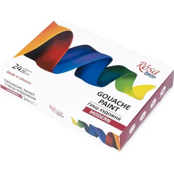 Speciální výtvarná barva Rosa 221549 Sada kvašových barev 24 x 20 ml