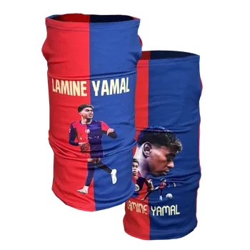 Nákrčník Numberoplus Dětský fotbalový multifunkční nákrčník Barcelona A1 - Lamine Yamal