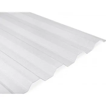 Průsvitná krytina Covernit Trapézový polykarbonát čirý s jemnou strukturou 4000 mm 4000 x 1060 x 0,8 mm