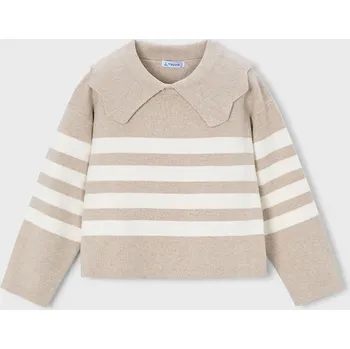 Dívčí svetr Dětský svetr Mayoral béžová barva, 4301 4301.6A.Mini.9BYA 12X, vel. 110