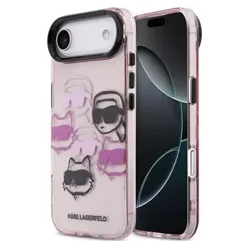 Pouzdro na mobilní telefon Karl Lagerfeld IML Multi K&CH Heads Zadní Kryt pro iPhone Air Pink