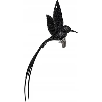 Vánoční dekorace Bílé vánoční ozdoby NA VÁNOČNÍ STROMEK KOLIBŘÍK vánoční baňky na stromeček