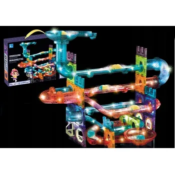 ostatní stavebnice Magnetické Stavebnice Pegaz Toys Sada 111 dílů Kuličková dráha