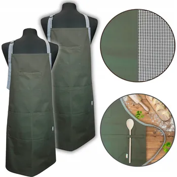 Obraz Sada kuchyňské zástěry dámské pánské pevná gastro Dárek Mikuláš