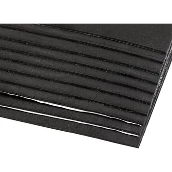 Výtvárné potřeby Samolepicí pěnová guma Moosgummi 20x30 cm, malé, 10 černá