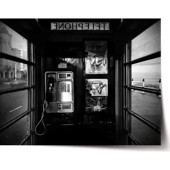 Plakát Sablio Plakát Telefonní budka - 60x40 cm