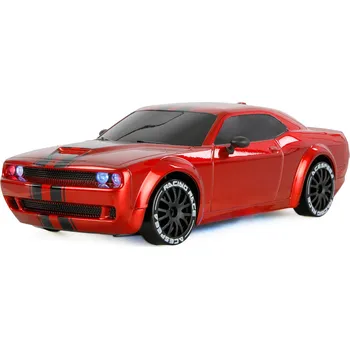 RC model auta Drift Muscle Car RC driftovací auto s gyroskopem a LED 4WD 1:20 RTR červené
