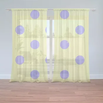 Záclona Sablio Záclony Fialové tečky: 2ks 150x250cm