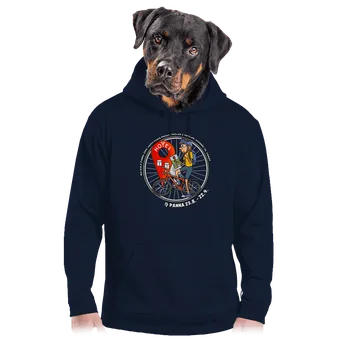 Pánská mikina Bastard Cyklistický horoskop: Panna pánská mikina klokanka Navy