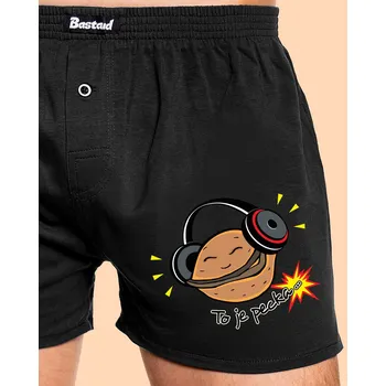 Trenýrky Bastard Pecka pánské trenky Black