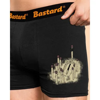 Trenýrky Bastard Pohřeb sirky boxerky Black