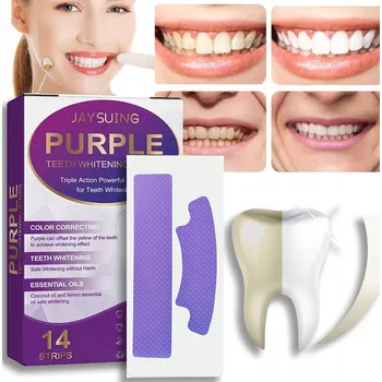 Přípravek na bělení zubů BĚLÍCÍ PÁSKY NA ZUBY / BÍLÉ ZUBY / BEZ POŠKOZENÍ ZUBŮ 14 PÁSKŮ