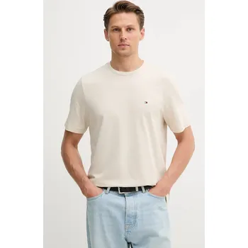 Bavlněné tričko Tommy Hilfiger MW0MW39995 béžová 80B, vel. XXL