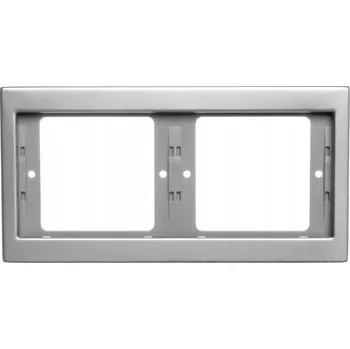 Dvojitý Rámeček Hager stříbrný