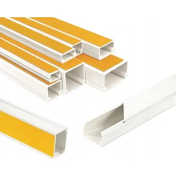 kabelová chránička Kabelová lišta, podlahový žlab s krycí lištou a páskou 60x40 2m