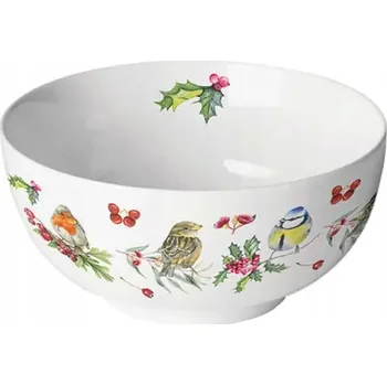 Ambiente, porcelánová miska 400 ml - Birds in Winter, zimní ptáci