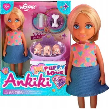 Panenka SADA PANENKA SE ŠTĚŇÁTKY MAZLÍČCI PÉČE WOOPIE