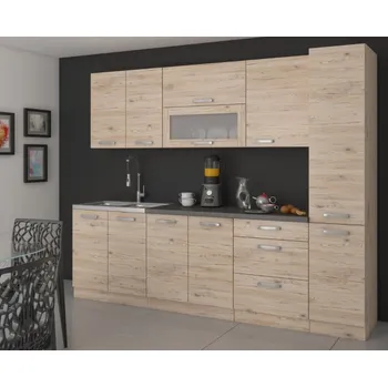 Kuchyňská linka Kuchyňská linka 260 cm Bordeaux 2