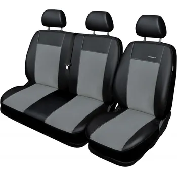 Ochranný autopotah Automega Autopotahy Fiat Ducato I, 3 místný, od r. v. 1994-2006, Eco kůže + alcantara šedé