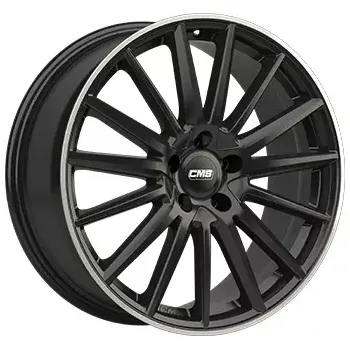 Disk Alu kola CMS C23, 20x8 5x112 ET46, černá lesklá + leštěný límec (zátěžová) vhodné pro BMW iX1, BMW X1 (od 2023), BMW X2 (od 2024), Mini Countryman III (od 2024)