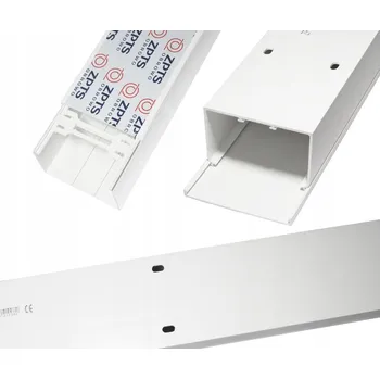 kabelová chránička LIŠTA KABELOVÁ KORYTO PVC 130X60 130/60 BÍLÁ 2m OBROVO