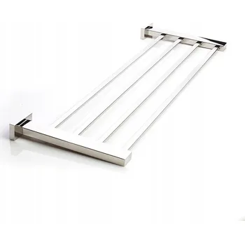 Držák na ručník Nástěnná police na ručníky do koupelny – NEREZOVÁ OCEL leštěná