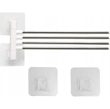 Věšák Věšák s pohyblivým ramenem, bez vrtání Rozz bílý