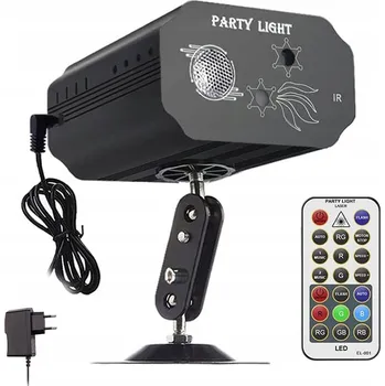 IP kamera LASEROVÝ PROJEKTOR SCÉNICKÉ OSVĚTLENÍ LED AKTIVOVANÝ ZVUKEM