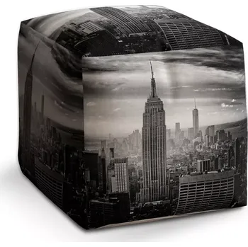 Taburet Sablio Taburet Cube Manhattan: 40x40x40 cm