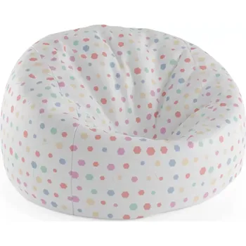 Sedací pytel Sablio Sedací vak Cocoon Různě barevné puntíky - 115 x 75 cm x 45 cm