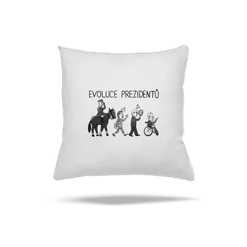 Polštář Bastard Evoluce prezidentů polštář White