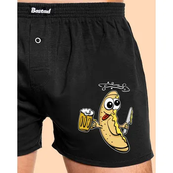 Trenýrky Bastard Jsem namazaný pánské trenky Black