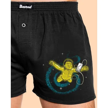 Trenýrky Bastard Vesmírná Nirvana pánské trenky Black