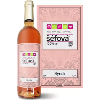 Víno Sablio Růžové víno Šéfová: 0,75 l