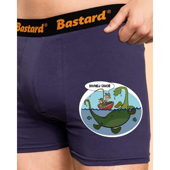 Trenýrky Bastard Divný úhoř boxerky Blue Navy