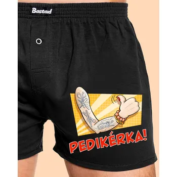 Trenýrky Bastard Pedikérka pánské trenky Black