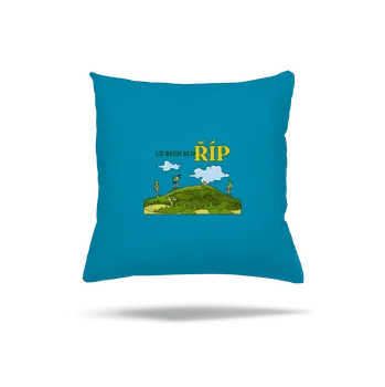 Polštář Bastard Říp polštář Blue Turquoise