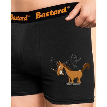 Trenýrky Bastard Jednorožec boxerky Black