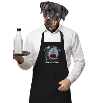 Kuchyňská zástěra Bastard Jsem přetaženej zástěra Black