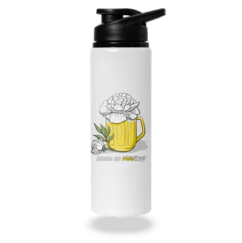 Láhev Bastard Pivoňky lahev na vodu White