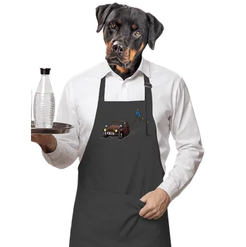 Kuchyňská zástěra Bastard Hadrák zástěra Dark Grey