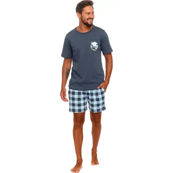 Pánské pyžamo Doctor Nap 4416 Deep/Blue