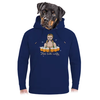 Pánská mikina Bastard České ručičky unisex mikina premium Navy